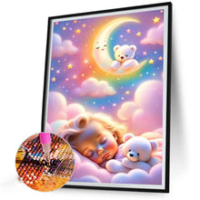 Load image into Gallery viewer, AB Diamond Painting - Full Round - Baby sleeping on the clouds (40*55CM)