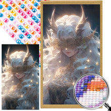 Load image into Gallery viewer, AB Diamond Painting - Full Round - White hair elf girl (40*70CM)