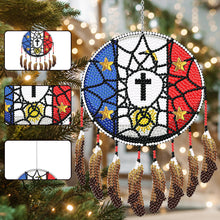 Load image into Gallery viewer, Flag Dreamcatcher Single-Sided Diamond Painting Hanging Pendant for Wall Decor