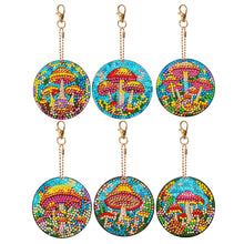 Load image into Gallery viewer, 6 PCS Multicoloured Love Double Sided Special Shape Diamond Painting Keychain