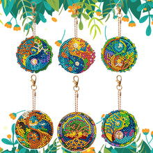 Load image into Gallery viewer, 6 PCS Multicoloured Love Double Sided Special Shape Diamond Painting Keychain