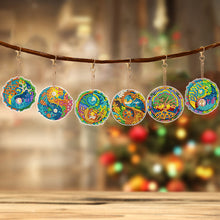 Load image into Gallery viewer, 6 PCS Multicoloured Love Double Sided Special Shape Diamond Painting Keychain