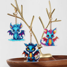 Load image into Gallery viewer, 6 PCS Multicoloured Love Double Sided Special Shape Diamond Painting Keychain