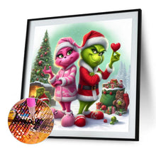Load image into Gallery viewer, AB Diamond Painting - Full Round - Red-haired monster and green-haired monster (30*30CM)