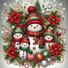 Load image into Gallery viewer, AB Diamond Painting - Full Round - snowman (30*30CM)