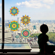 Load image into Gallery viewer, 6 PCS Mosaic Diamond Art Stickers Mandala Diamond Painting Stickers for Kid Gift