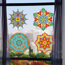 Load image into Gallery viewer, 6 PCS Mosaic Diamond Art Stickers Mandala Diamond Painting Stickers for Kid Gift