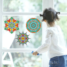 Load image into Gallery viewer, 6 PCS Mosaic Diamond Art Stickers Mandala Diamond Painting Stickers for Kid Gift