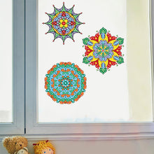 Load image into Gallery viewer, 6 PCS Mosaic Diamond Art Stickers Mandala Diamond Painting Stickers for Kid Gift