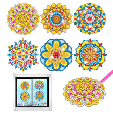 Load image into Gallery viewer, 6 PCS Mosaic Diamond Art Stickers Mandala Diamond Painting Stickers for Kid Gift