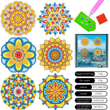 Load image into Gallery viewer, 6 PCS Mosaic Diamond Art Stickers Mandala Diamond Painting Stickers for Kid Gift