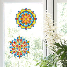 Load image into Gallery viewer, 6 PCS Mosaic Diamond Art Stickers Mandala Diamond Painting Stickers for Kid Gift