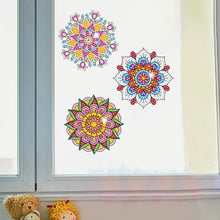 Load image into Gallery viewer, 6 PCS Mosaic Diamond Art Stickers Mandala Diamond Painting Stickers for Kid Gift