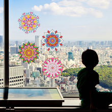 Load image into Gallery viewer, 6 PCS Mosaic Diamond Art Stickers Mandala Diamond Painting Stickers for Kid Gift