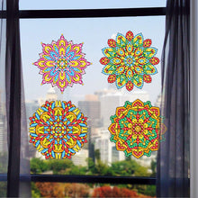 Load image into Gallery viewer, 6 PCS Mosaic Diamond Art Stickers Mandala Diamond Painting Stickers for Kid Gift