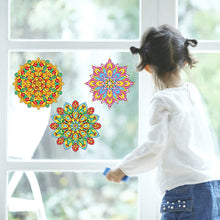 Load image into Gallery viewer, 6 PCS Mosaic Diamond Art Stickers Mandala Diamond Painting Stickers for Kid Gift