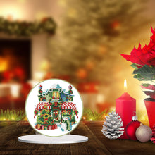 Load image into Gallery viewer, Christmas Snow Room Round Desktop Diamond Art Kits for Home Office Desktop Decor