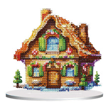 Load image into Gallery viewer, Christmas Snow Room Round Desktop Diamond Art Kits for Home Office Desktop Decor