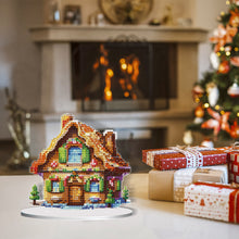 Load image into Gallery viewer, Christmas Snow Room Round Desktop Diamond Art Kits for Home Office Desktop Decor