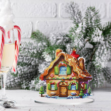 Load image into Gallery viewer, Christmas Snow Room Round Desktop Diamond Art Kits for Home Office Desktop Decor