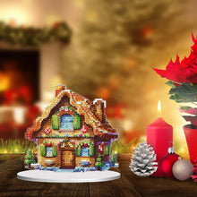 Load image into Gallery viewer, Christmas Snow Room Round Desktop Diamond Art Kits for Home Office Desktop Decor