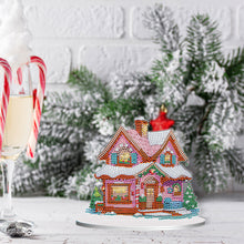 Load image into Gallery viewer, Christmas Snow Room Round Desktop Diamond Art Kits for Home Office Desktop Decor