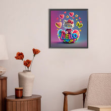 Load image into Gallery viewer, Diamond Painting - Full Round - Cartoon minifigure-Hello Kitty (30*30CM)