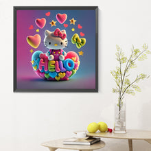 Load image into Gallery viewer, Diamond Painting - Full Round - Cartoon minifigure-Hello Kitty (30*30CM)