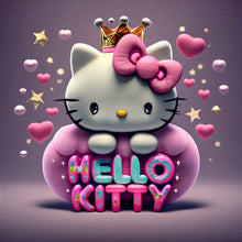 Load image into Gallery viewer, Diamond Painting - Full Round - Cartoon minifigure-Hello Kitty (30*30CM)