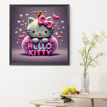 Load image into Gallery viewer, Diamond Painting - Full Round - Cartoon minifigure-Hello Kitty (30*30CM)