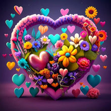 Load image into Gallery viewer, Diamond Painting - Full Round - colorful flowers (30*30CM)