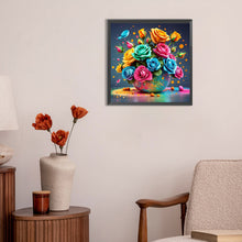 Load image into Gallery viewer, Diamond Painting - Full Round - colorful flowers (30*30CM)