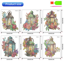 Load image into Gallery viewer, 6 PCS Christmas Tree Christmas Lamp Diamond Painting Stickers for Boy Girls Gift