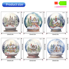 Load image into Gallery viewer, 6 PCS Christmas Tree Christmas Lamp Diamond Painting Stickers for Boy Girls Gift