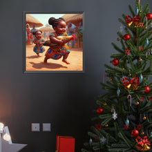 Load image into Gallery viewer, Diamond Painting - Full Round - black kid (40*40CM)