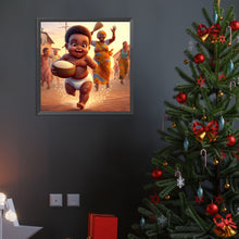 Load image into Gallery viewer, Diamond Painting - Full Round - black kid (40*40CM)