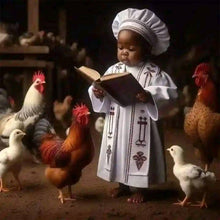 Load image into Gallery viewer, Diamond Painting - Full Round - black kid (40*40CM)