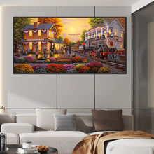 Load image into Gallery viewer, Diamond Painting - Full Round - train street (80*40CM)