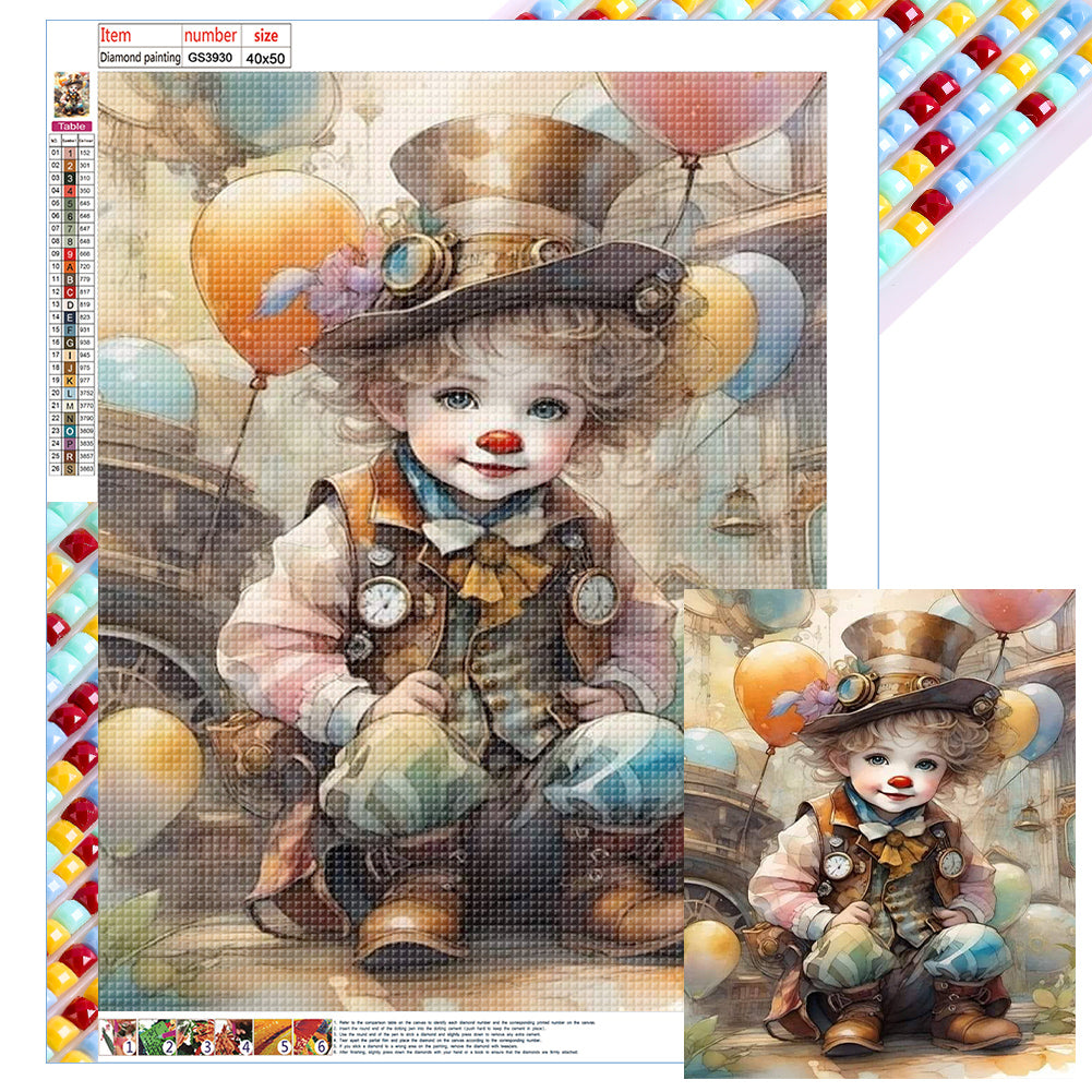 Diamond Painting - Full Square - clown (40*50CM) – diamondartgift