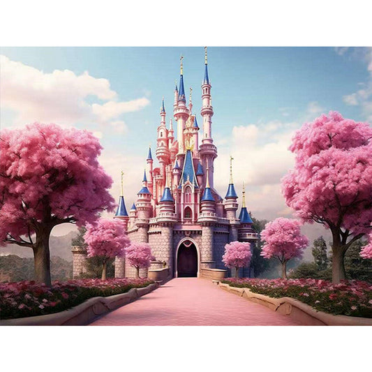 Diamond Painting - Full Square - pink castle (40*30CM)