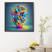 Load image into Gallery viewer, Diamond Painting - Full Round - Colorful butterfly (30*30CM)