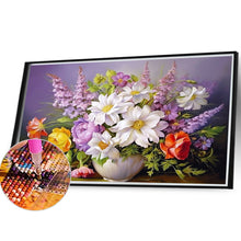 Load image into Gallery viewer, Diamond Painting - Full Round - Bouquet of flowers blooming on the table (40*30CM)