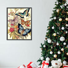 Load image into Gallery viewer, Diamond Painting - Full Round - butterfly and flower (30*40CM)
