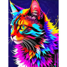Load image into Gallery viewer, Diamond Painting - Full Round - Color cat portrait (30*40CM)