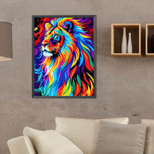 Load image into Gallery viewer, Diamond Painting - Full Round - Colorful lion portrait (30*40CM)