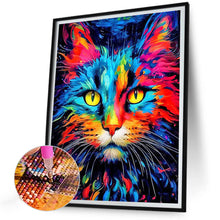 Load image into Gallery viewer, Diamond Painting - Full Round - Color cat portrait (30*40CM)