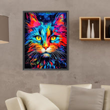 Load image into Gallery viewer, Diamond Painting - Full Round - Color cat portrait (30*40CM)