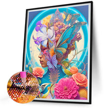 Load image into Gallery viewer, Diamond Painting - Full Round - Flowers, butterflies and beauties (30*40CM)