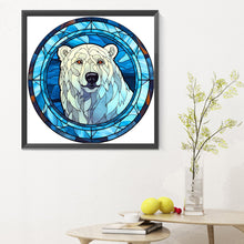Load image into Gallery viewer, Diamond Painting - Full Round - polar bear glass painting (30*30CM)