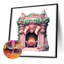 Load image into Gallery viewer, Diamond Painting - Full Round - Christmas fireplace (30*30CM)